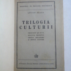 TRILOGIA CULTURII - LUCIAN BLAGA - 1944