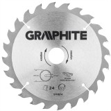 Disc circular cu carbura pentru lemn 200 x 30 mm, 24 dinti, Graphite