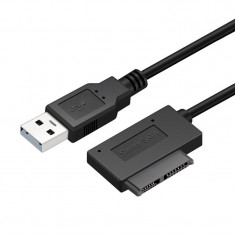 Cablu USB 2.0 la SATA 7+15 pini pentru conectare HDD / CD-ROM / DVD - ROM (v.43) foto