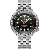 Ceas automatic de scufundari STEELDIVE SD1975C, mecanic NH35, 45 mm, cristal safir, 30 ATM, otel inoxidabil, sport diving