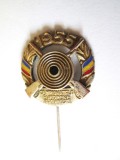Rara! Insigna Campionatele Europene de Tir Bucuresti 1955