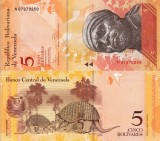 VENEZUELA 5 bolivares 3 februarie 2011 UNC!!!