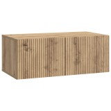 vidaXL Oglindă TV montată pe perete Stejar Artizanal 78,5 x 41 x 30 cm 898524