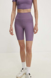 Answear Lab pantaloni scurti femei, culoarea violet, neted, high waist