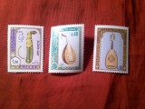 Serie Algeria 1968 - Instrumente Muzicale , 3 valori