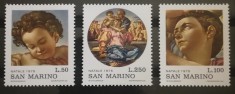 BC56, San Marino 1975, serie picturi Michelangelo, Craciun foto