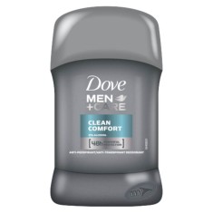 Deodorant Stick DOVE Care Clean Comfort, 50 ml, Pentru Barbati, Protectie 48h, Deodorant Solid, Deodorante Solide, Deodorant Solid Barbatii, Deodorant foto