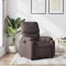 Gossi fotoliu rabatabil, maro inchis, material textil