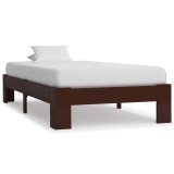 Cumpara ieftin Cadru de pat, maro inchis, 90 x 200 cm, lemn masiv de pin