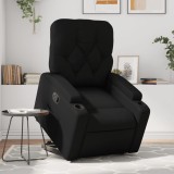 VidaXL Fotoliu rabatabil cu ridicare, negru, piele ecologică 3204772