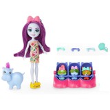 Cumpara ieftin Set de joaca Enchantimals Baby Best Friends - Hedda Hipo &amp;amp; Lake
