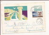 Plic FDC Romania - Mangalia , vedere de pe litoral, circulat 1961