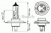 Bec, far faza lunga FIAT PALIO Weekend (178DX) (1996 - 2016) BOSCH 1 987 302 049