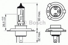 Bec, far faza lunga VOLVO V40 Combi (VW) (1995 - 2004) BOSCH 1 987 302 041 foto