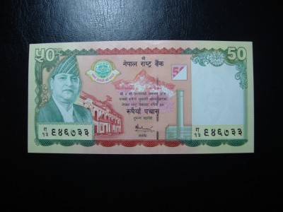 NEPAL 50 RUPII 2005 UNC COMEMORATIVA foto