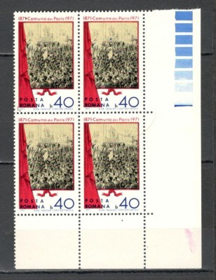 Romania.1971 100 ani Comuna din Paris bloc 4 YR.507 foto