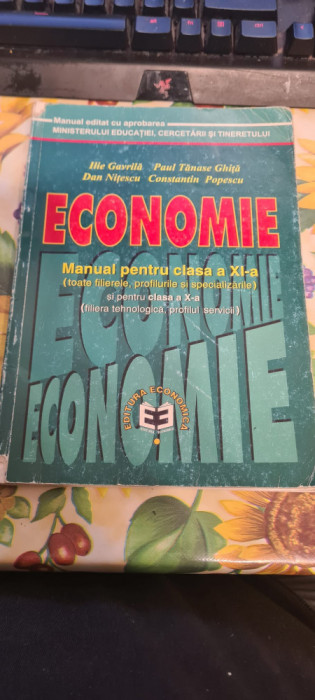 Economie manual pentru clasa a XI-a- Ilie Gavrila, Dan Nitescu