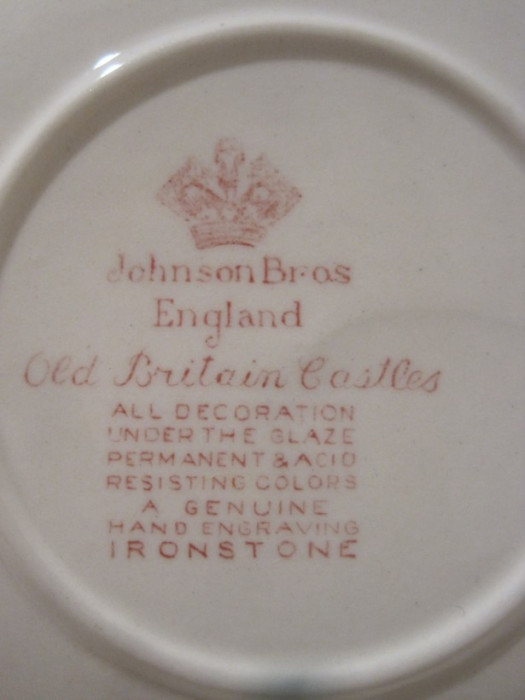 JOHNSON BROS ENGLAND OLD BRITAIN CASTLES