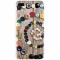 Husa silicon pentru Apple Iphone 7 Plus, Colorful Buttons Spiral Wood Deck