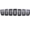 Grila radiator Jeep Cherokee, 09.2018-, montare fata, cu rame de granit; negru, RapidAuto
