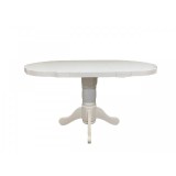 Cumpara ieftin Masa extensibila living SB Fan alba, 74x99x100/133.5 cm