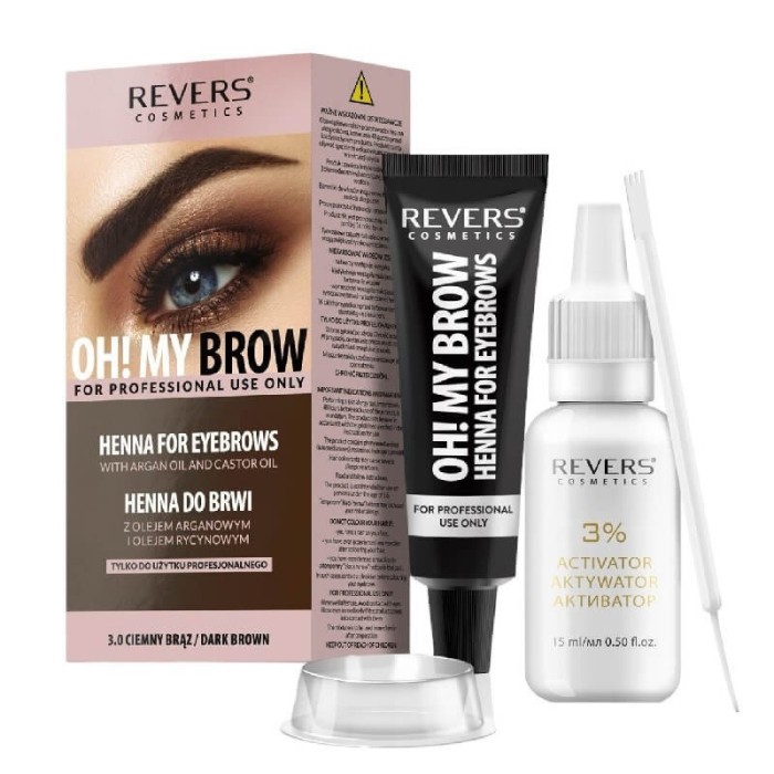 Vopsea sprancene Henna Maro Inchis 3.0, Revers 30ml