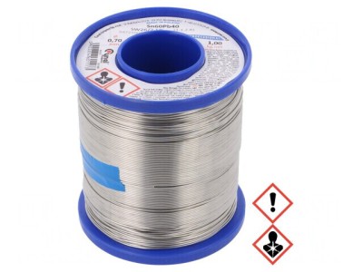 S&amp;acirc;rmă de lipit 0,7mm 1kg cu plumb 190&amp;deg;C foto