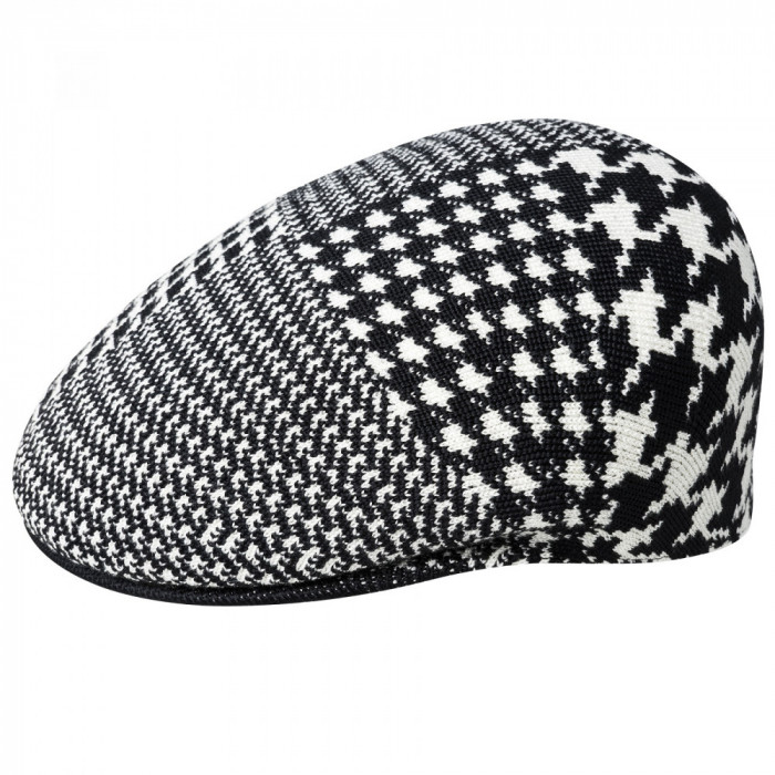 Basca Kangol Abstract Houndstooth 504 Negru (S,L,XL) - Cod 3158