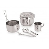 Set 7 piese inox inoxidabil pentru camping si picnic, Grunberg IGR3081