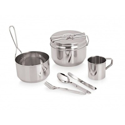 Set 7 piese inox inoxidabil pentru camping si picnic, Grunberg IGR3081 foto