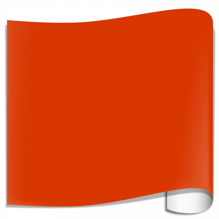 Autocolant Oracal 641 lucios portocaliu rosu 033, 3 m x 1 m
