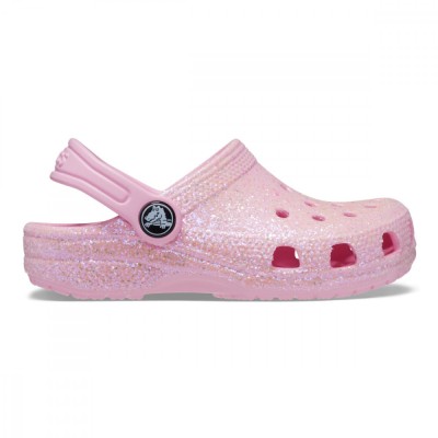 Saboti Crocs Toddler Classic Glitter Clog Roz - Flamingo foto