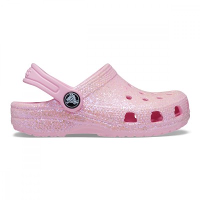 Saboti Crocs Toddler Classic Glitter Clog Roz - Flamingo foto