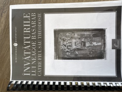 &amp;Icirc;nvățăturile lui Neagoe Basarab pentru fiul său Theodosie foto