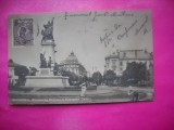 HOPCT 550 D BUCURESTI IN ANUL 1912-MONUMENTUL BRATIANU SI BULEVARDUL CAROL I -TCV -CIRCULATA