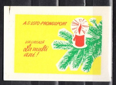 C9 7 - 1984 - Calendar de buzunar - reclama Loto - pronosport foto