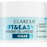 Claresa Soft&amp;Easy Builder Gel gel de bază pentru unghii culoare Clear 45 g
