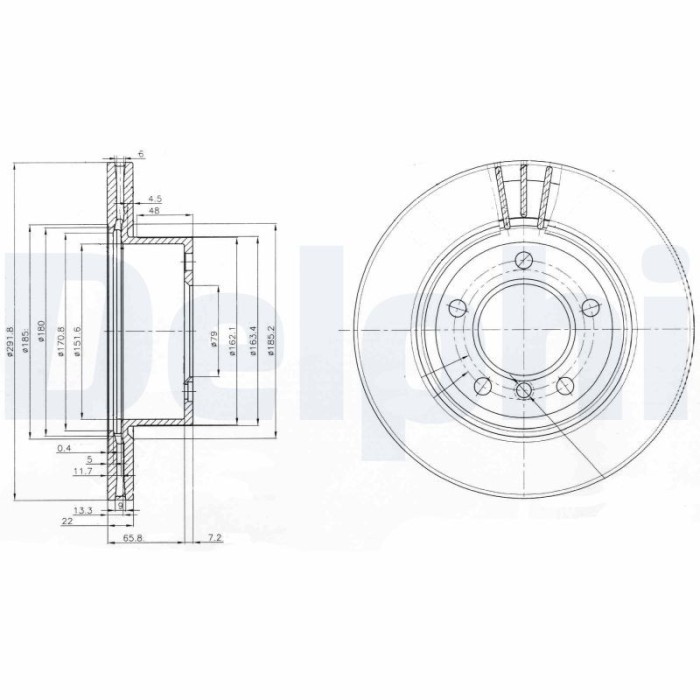 DELPHI BG3900C Disc frana