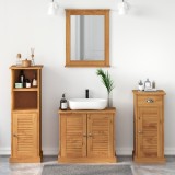 VidaXL Set de mobilier pentru baie 4 pcs maro miere 37 x 34 x 110 cm