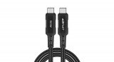 Acefast USB tip C - Cablu USB tip C, 2m, 100W (20V / 5A), negru (C4-03-C-C-negru)