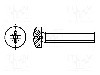 Surub M3, O&amp;#355;el rezistent la acizi A4, lungime 12mm, cap rotund, pas filet {{Pas filet}}, BOSSARD - 1541862