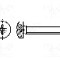 Surub M3, O&amp;#355;el rezistent la acizi A4, lungime 12mm, cap rotund, pas filet {{Pas filet}}, BOSSARD - 1541862