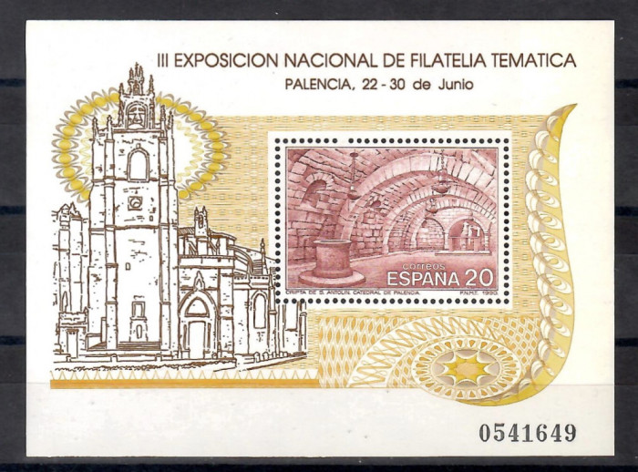Spania 1990 - Expozitia Nationala de Timbre FILATEM &#039;90, Coliță, MNH