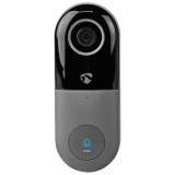 Sonerie video smart / inteligenta Nedis WIFICDP10GY, Wi-Fi, negru + gri