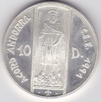 Andorra Andora 10 Diners Ecu 1994 foto