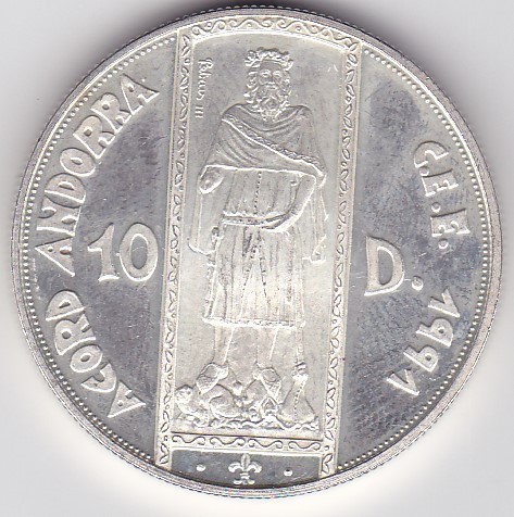 Andorra Andora 10 Diners Ecu 1994