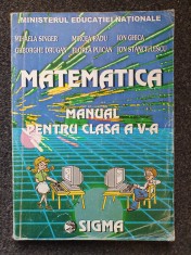 MATEMATICA MANUAL PENTRU CLASA V-A - Singer