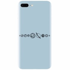 Husa silicon pentru Apple Iphone 8 Plus, Planets foto