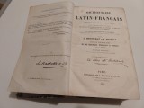 DICTIONAIRE LATIN-FRANCAIS - DICTIONAR LATIN FRANCEZ - L. QUICHERAT - 1862