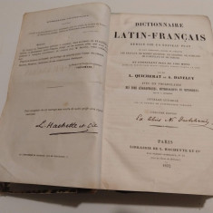 DICTIONAIRE LATIN-FRANCAIS - DICTIONAR LATIN FRANCEZ - L. QUICHERAT - 1862